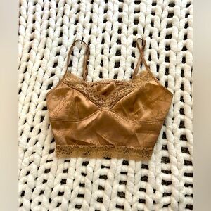 Women’s Cropped Gold Tank Top